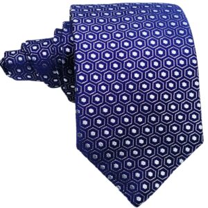 N.BLUE DOTTED PREMIMUM SILK TIE