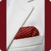 BURGUNDY & YELLOW STRIP POCKET SQUARE (1200 x 1200 px)
