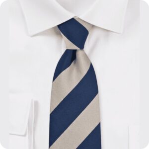 N.BLUE /GRAY STRIP JACQUARD WOVEN TIE