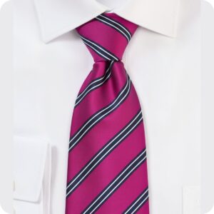 PARPAL /BLACK STRIP JACQUARD WOVEN TIE