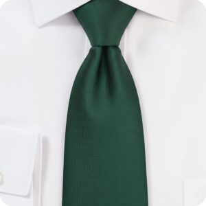 GREEN PLAIN JACQUARD WOVEN TIE
